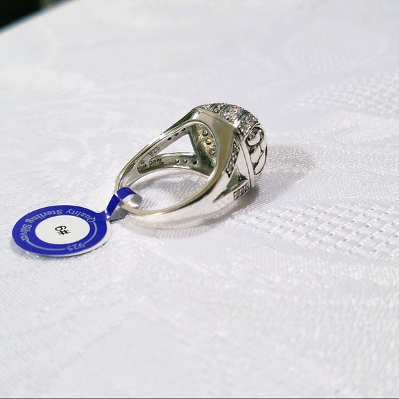 💎Diamond Dreams" Sterling Silver Cocktail Ring - Picture 4 of 7